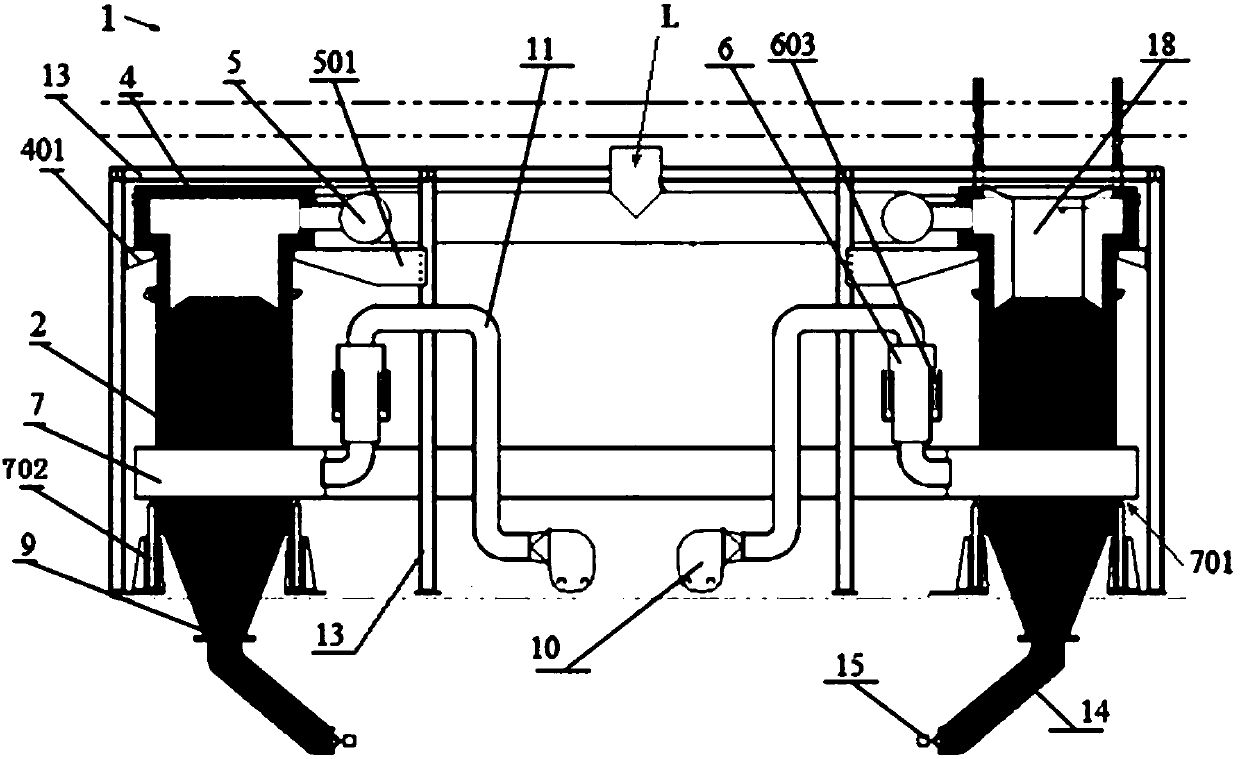Movable tank type cooler and sinter cooling method