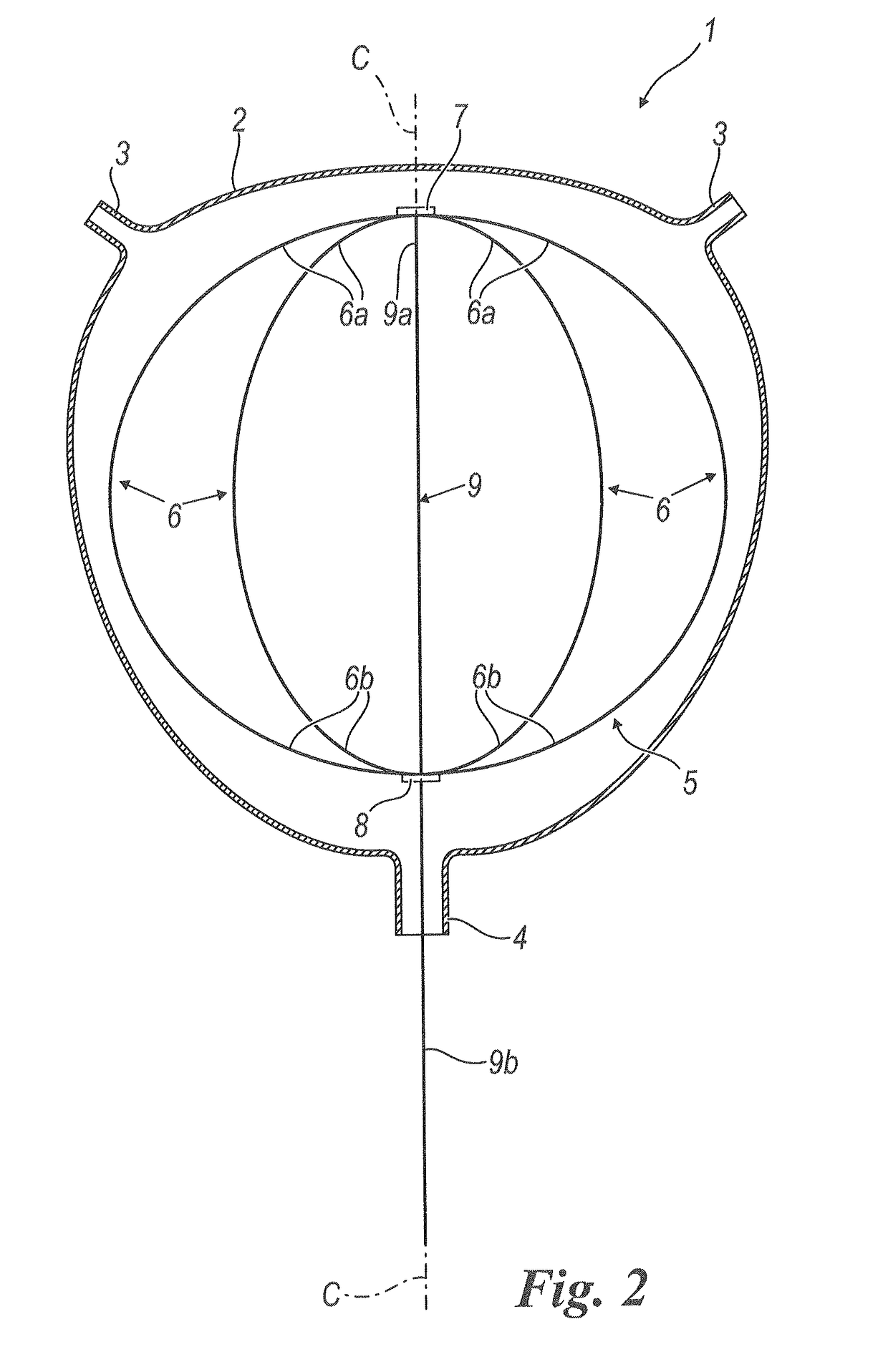 Orthotopic artificial bladder endoprosthesis