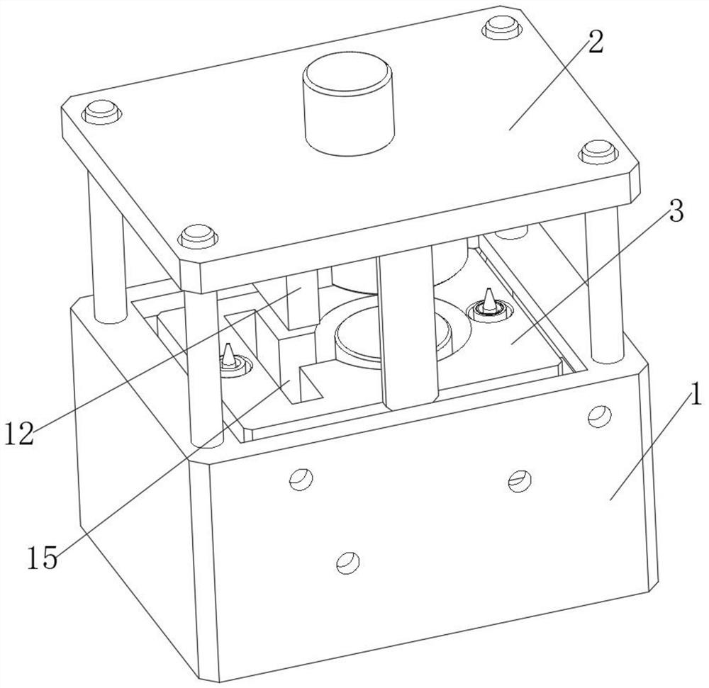 Automobile bearing seat die-casting die and die-casting process thereof