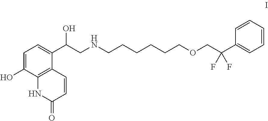 5-(2--1-hydroxyethyl)-8-hydroxyquinolin-2(1H)-one and its use in the treatment of pulmonary diseases