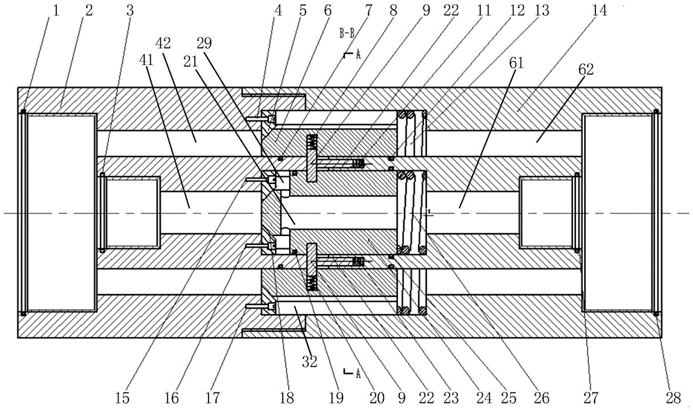 Dual-channel counter-directional joint control single-flow valve