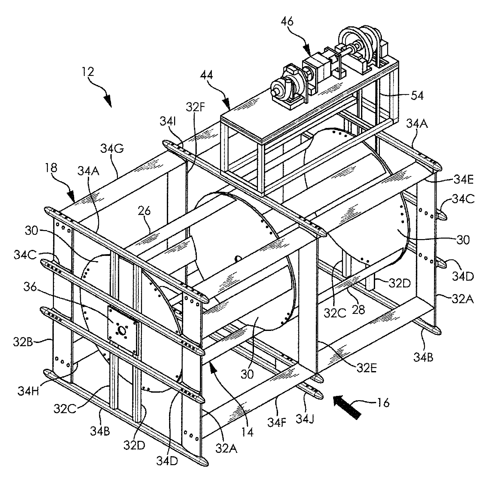 Horizontal-axis hydrokinetic water turbine system