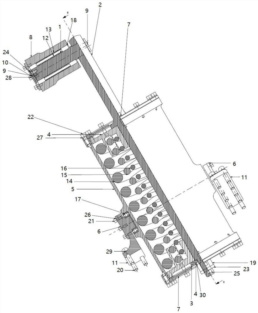 Parallel compression spring type double-acting balance cylinder applied to industrial robots