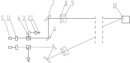 Double-auto-collimation optical system checking and regulating tube