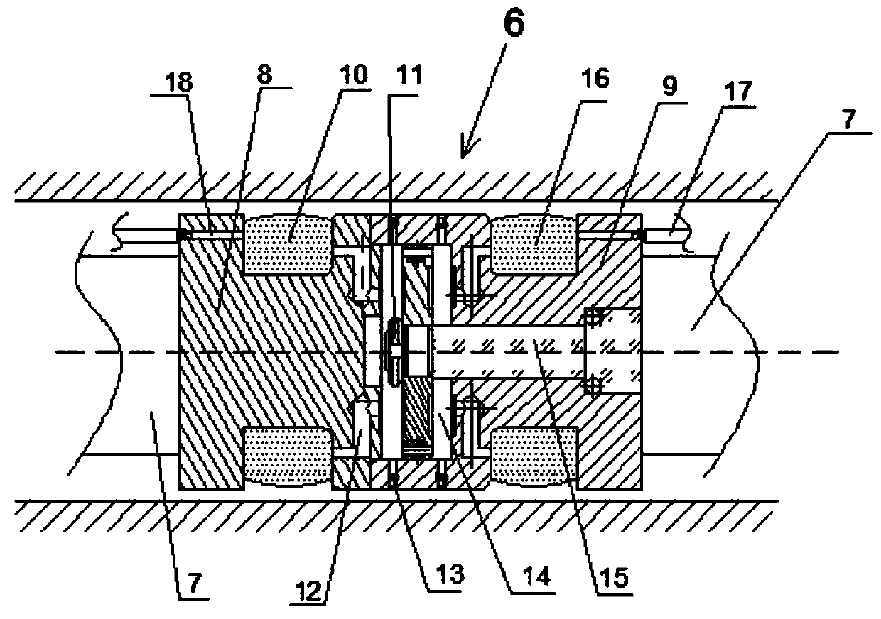 Fracturing device for exploitation of coal bed methane in low-permeability zone