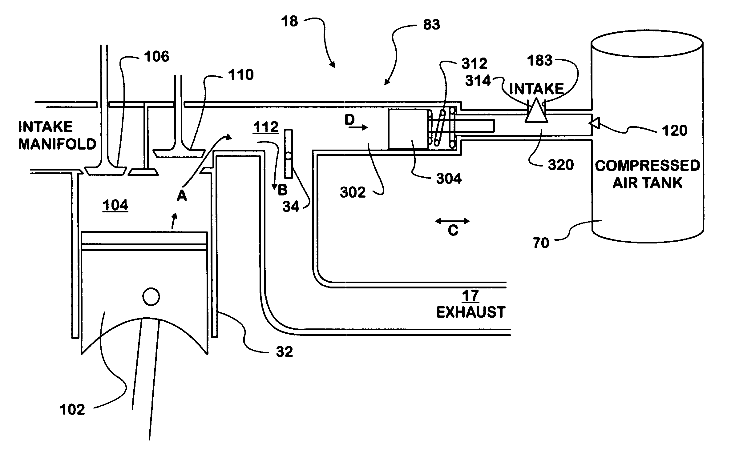 Engine based kinetic energy recovery system for vehicles