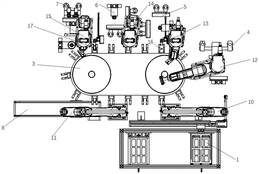 Intelligent re-checking type lithium battery surface defect detection device