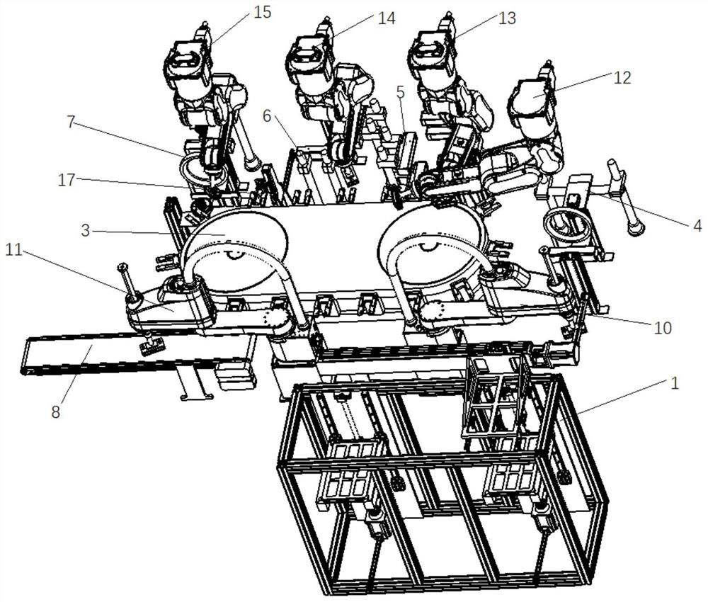 Intelligent re-checking type lithium battery surface defect detection device