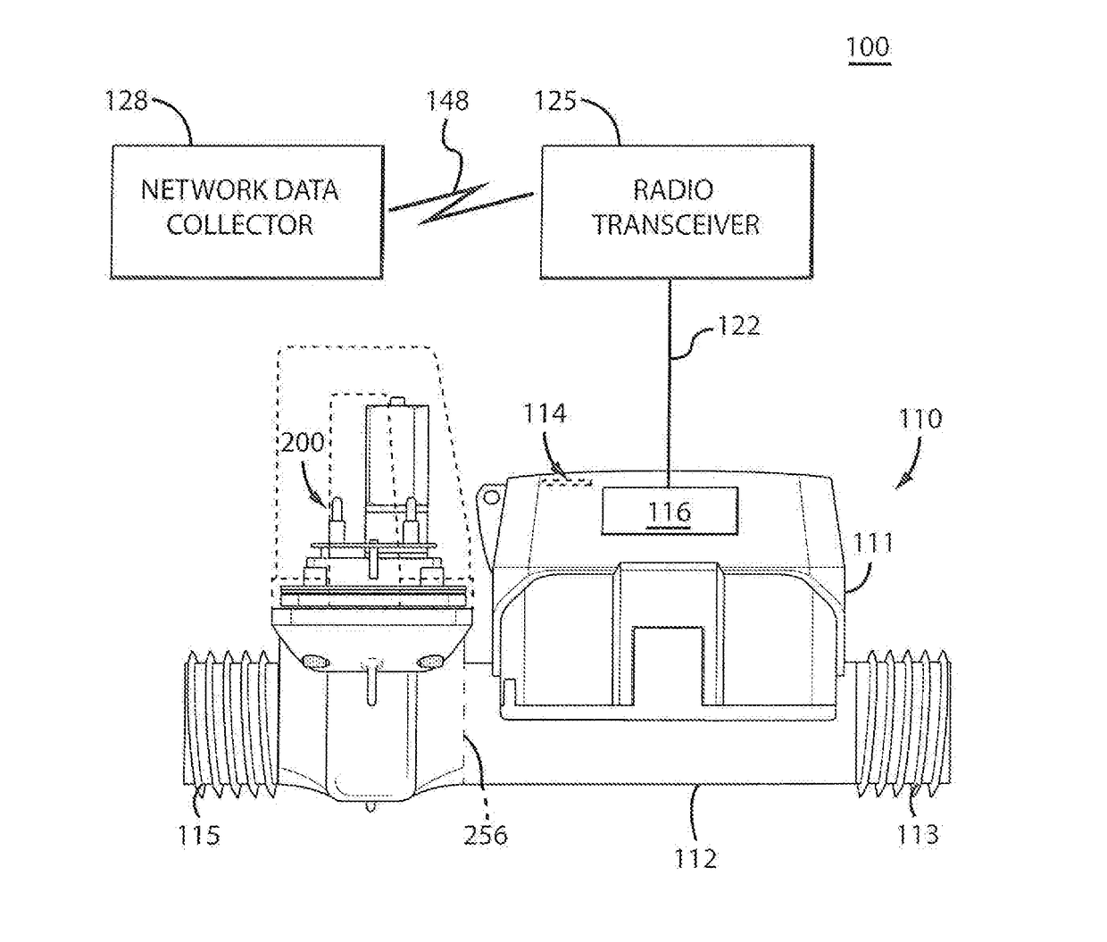 Water Meter With Magnetically Driven Flow Restriction Valve