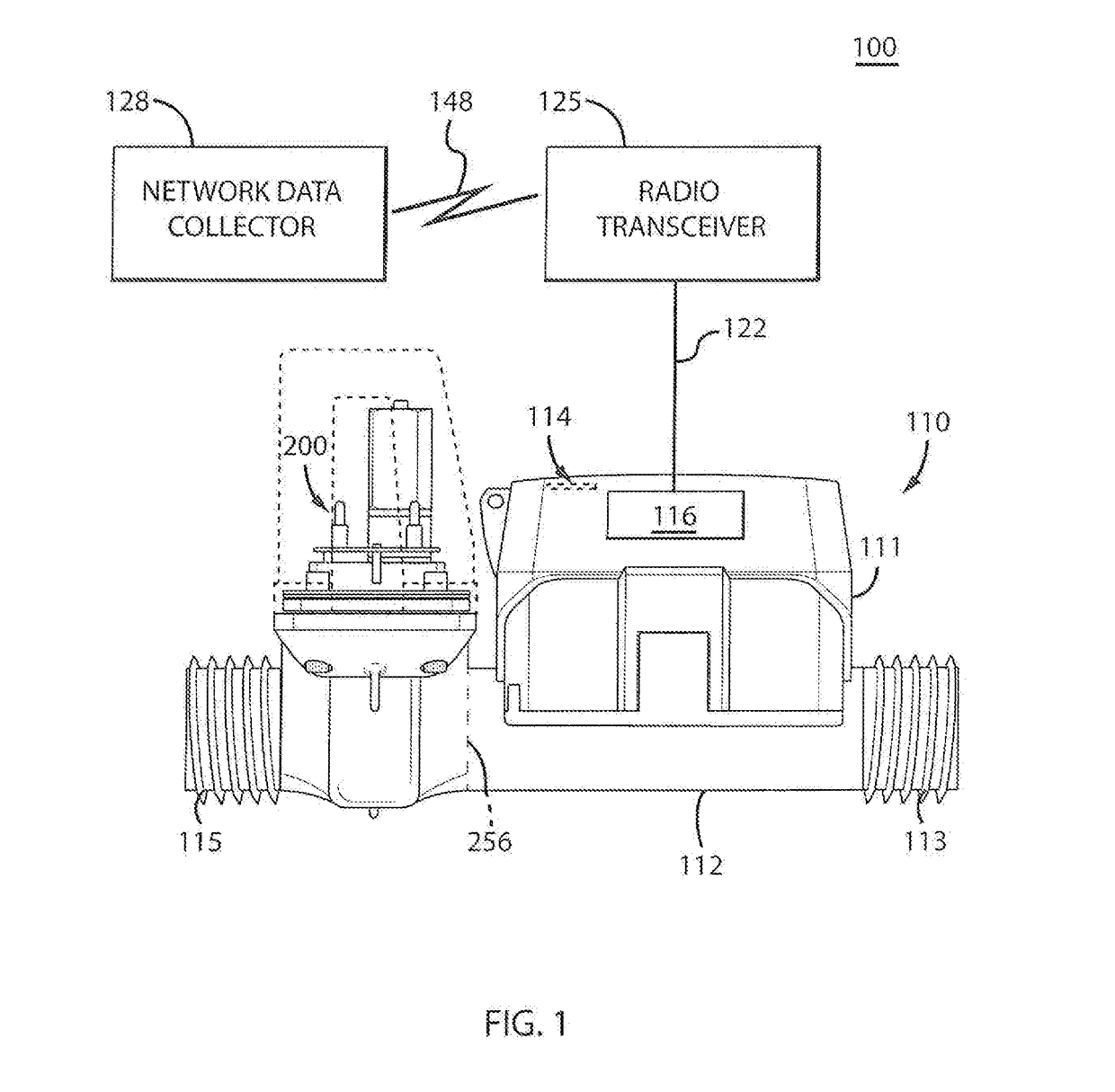 Water Meter With Magnetically Driven Flow Restriction Valve