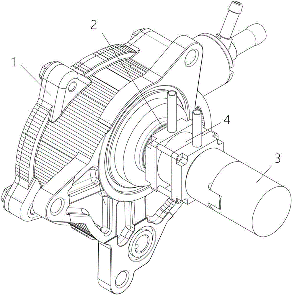 Air cylinder type vacuum pump