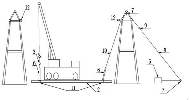 Hoisting method of cable-stayed suspended tubular busbar