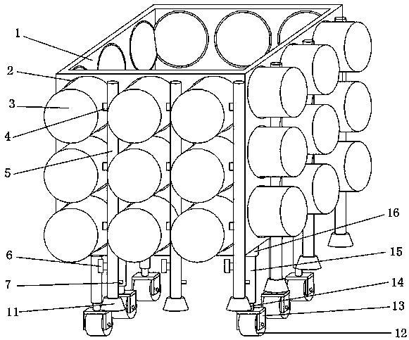 An anti-sag grain transport vehicle for transporting grain in farmland