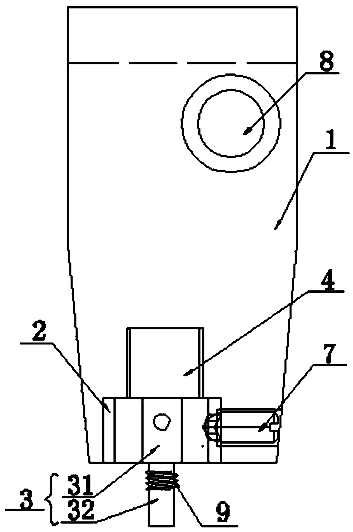Insert fixation device at core-pulling forming position of injection mold