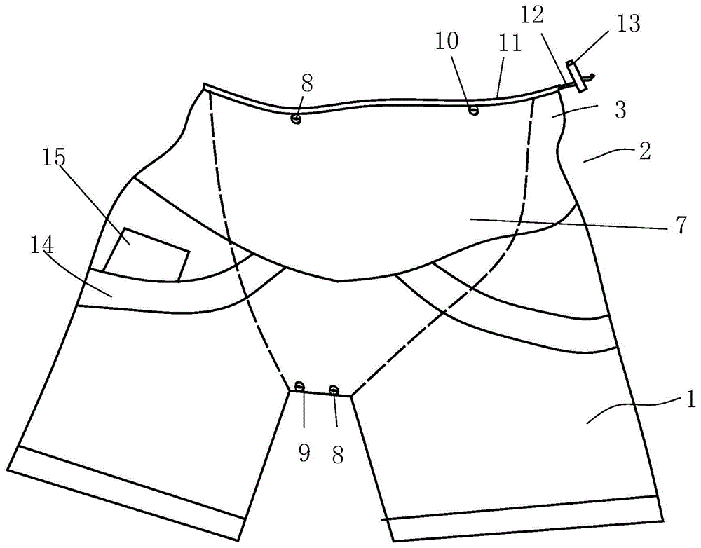 Production process of 360° super-elastic non-marking belly support pants