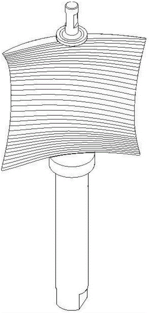 Three-coordinate measurement method of aeroengine blade profile