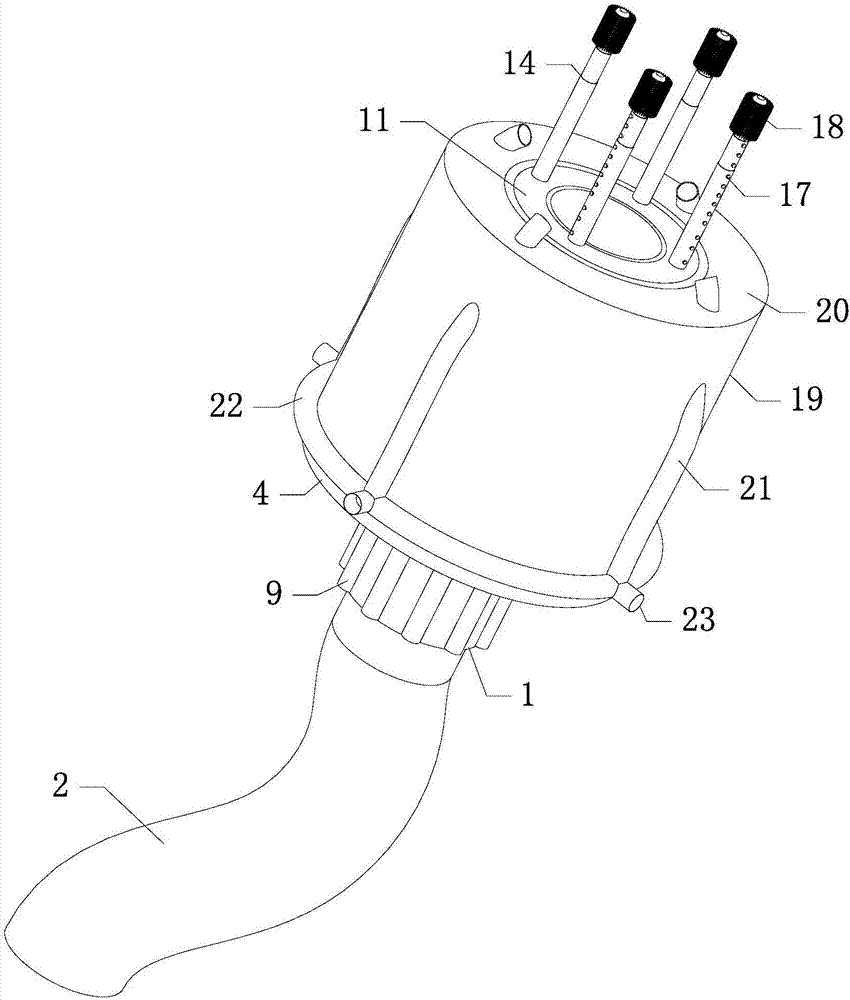 Dust sweeping and treatment device utilized in high-voltage electrical equipment