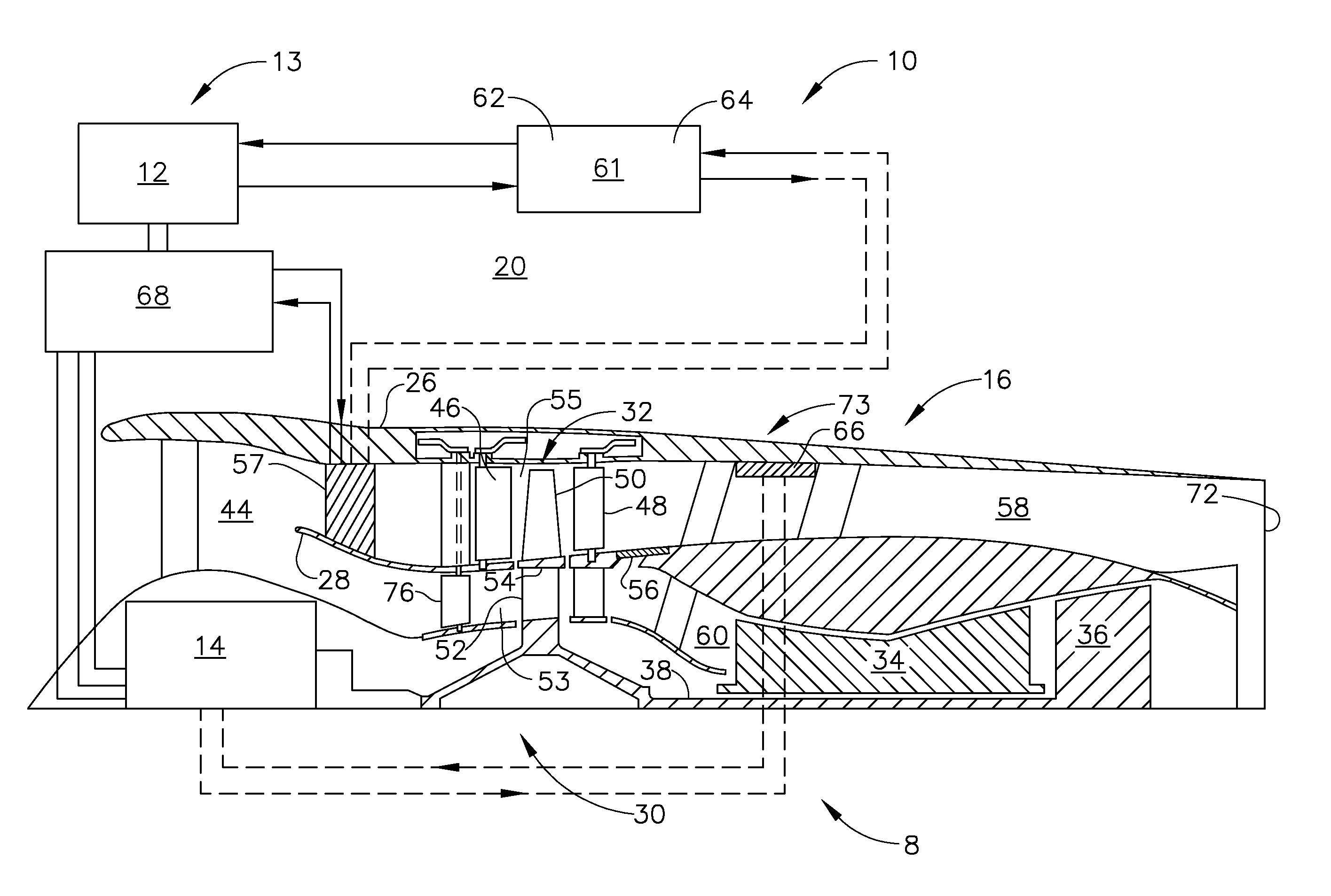 Turbogenerator with cooling system