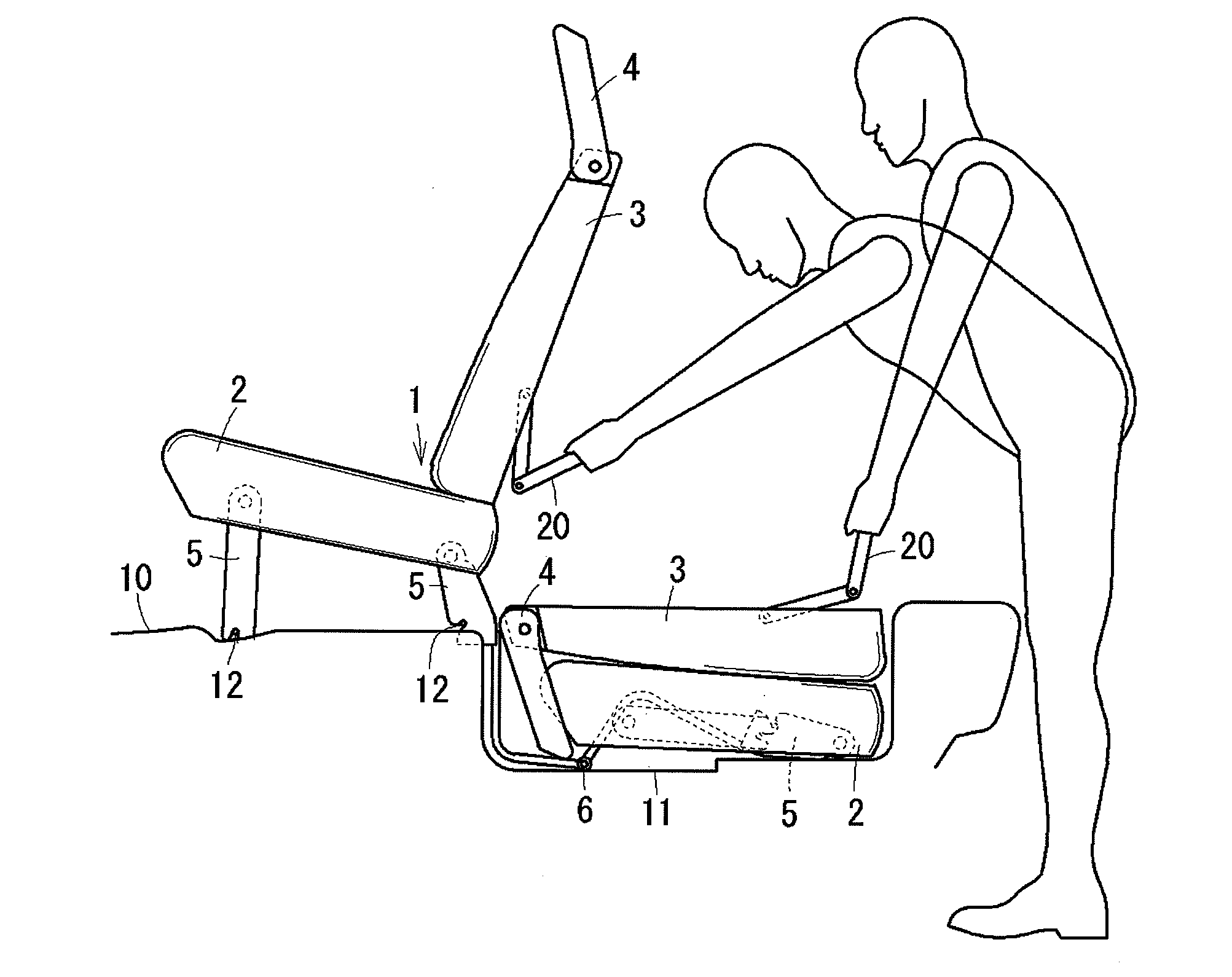 Operating lever of vehicular seat