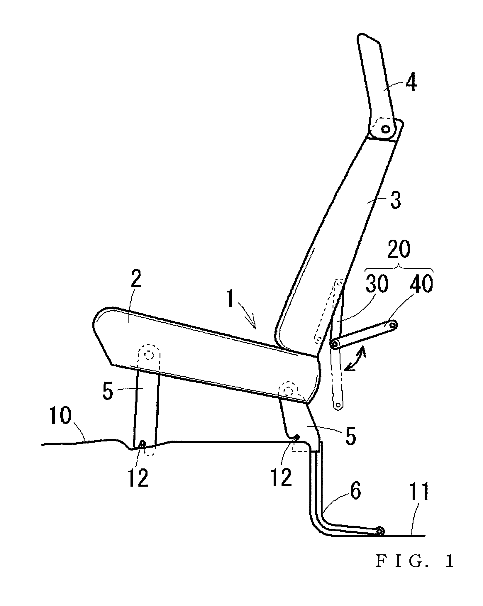 Operating lever of vehicular seat