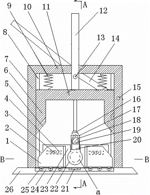 A ham sausage section binding device