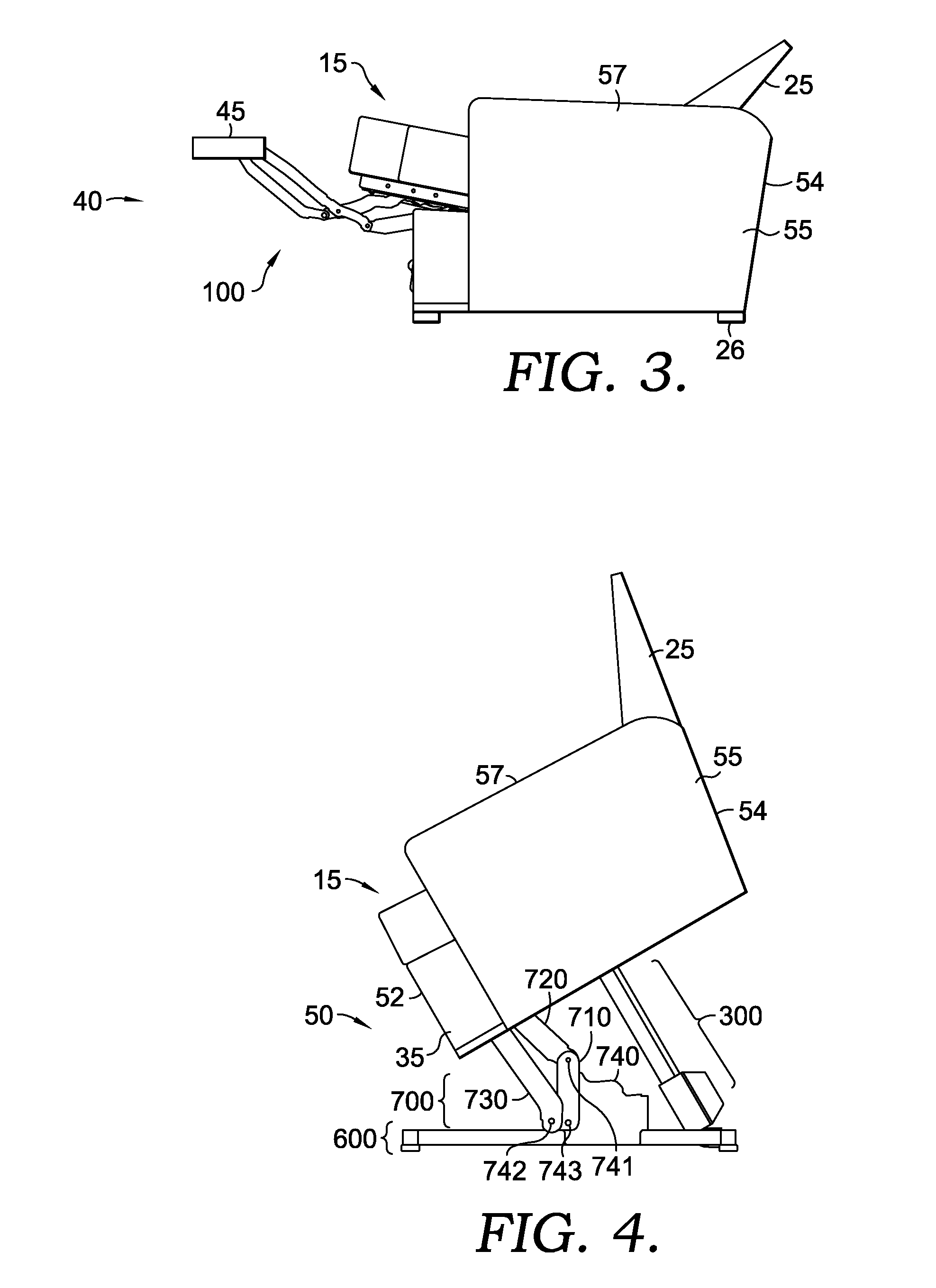 Linkage mechanism for a dual-motor lifting recliner