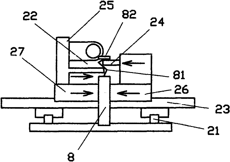 Automatic bending machine for battery lug and working method