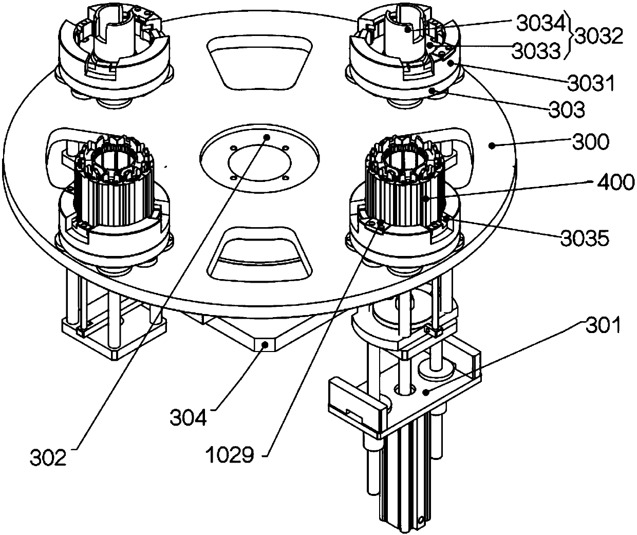 Pre-insertion indexing mechanism for motor stator insulated slot wedge