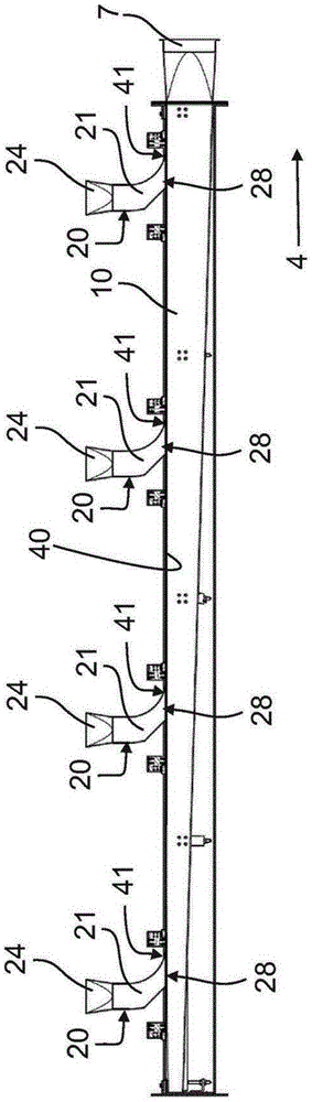 Device for suctioning off waste products from production machine