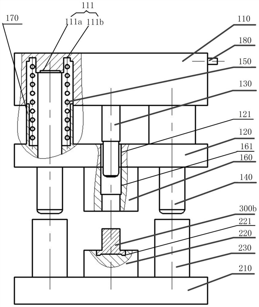 Neck tube supporting structure of vehicle LNG cylinder and forming die and forming method thereof