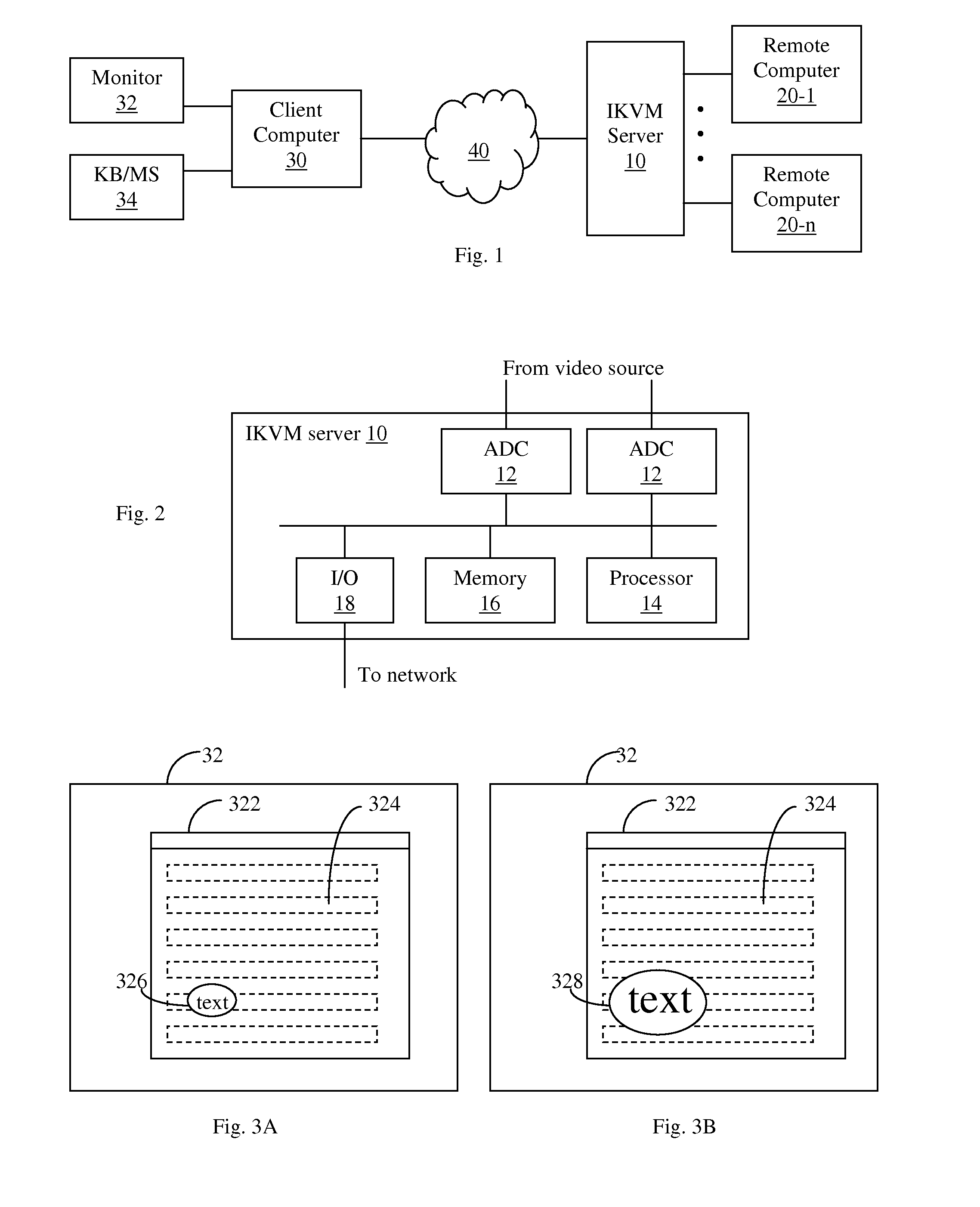 Image processing and transmission in a KVM switch system with special handling for regions of interest