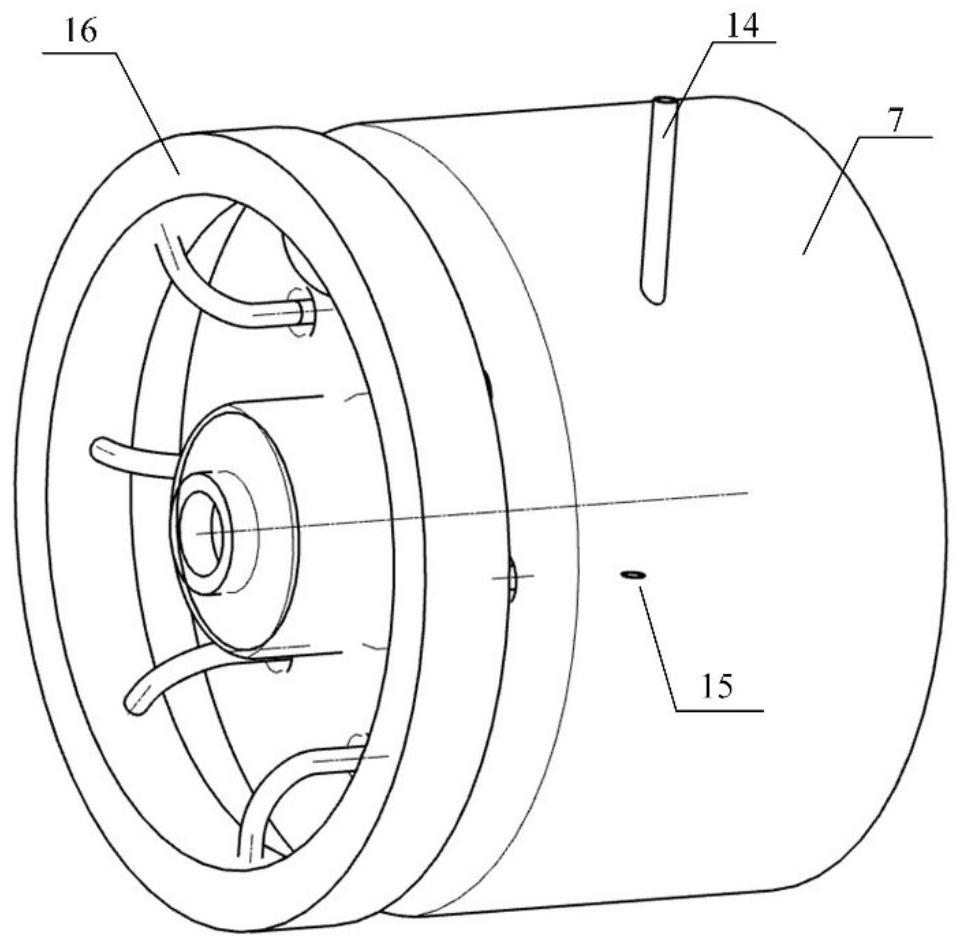 Rotary detonation combustion chamber suitable for gas-liquid two-phase dual fuel