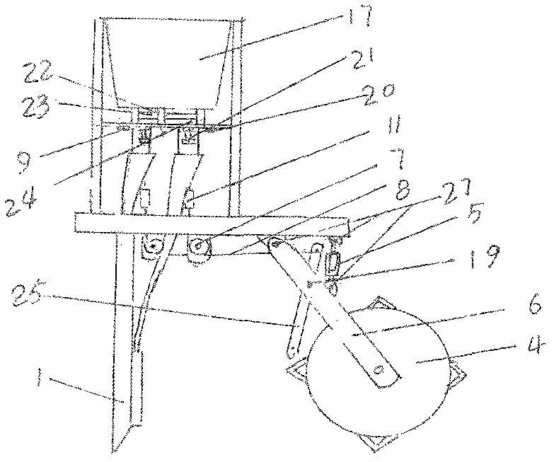 Translational seed metering type sowing and fertilizing machine