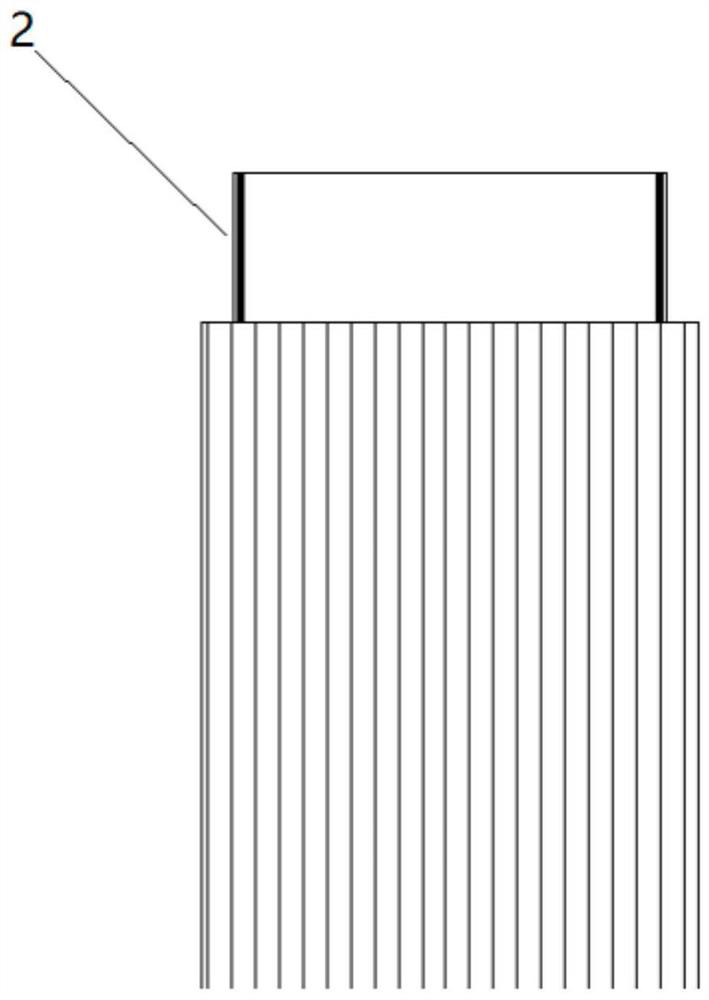 Die-cut tab cylindrical battery and manufacturing process thereof