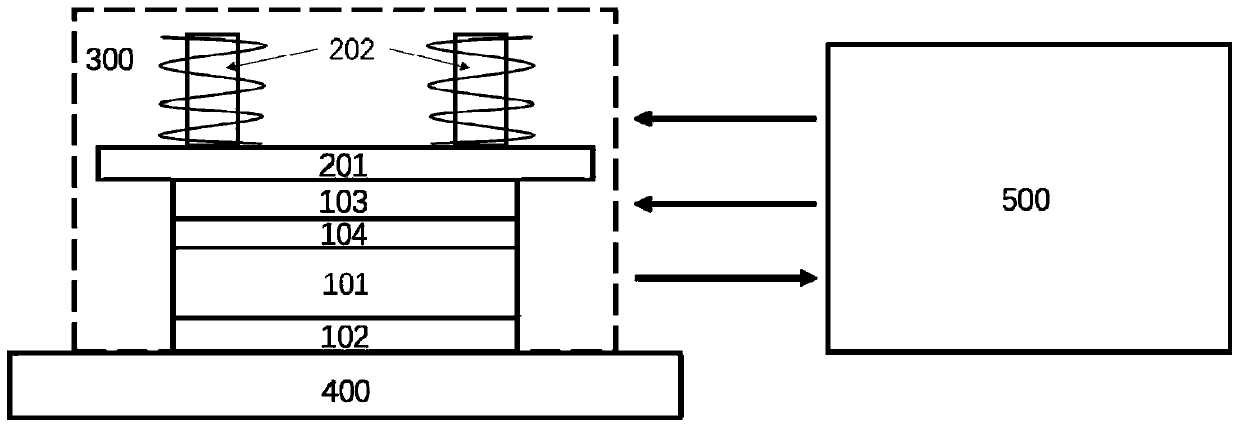 Structure of thin-layer thermal resistance test probe and test method