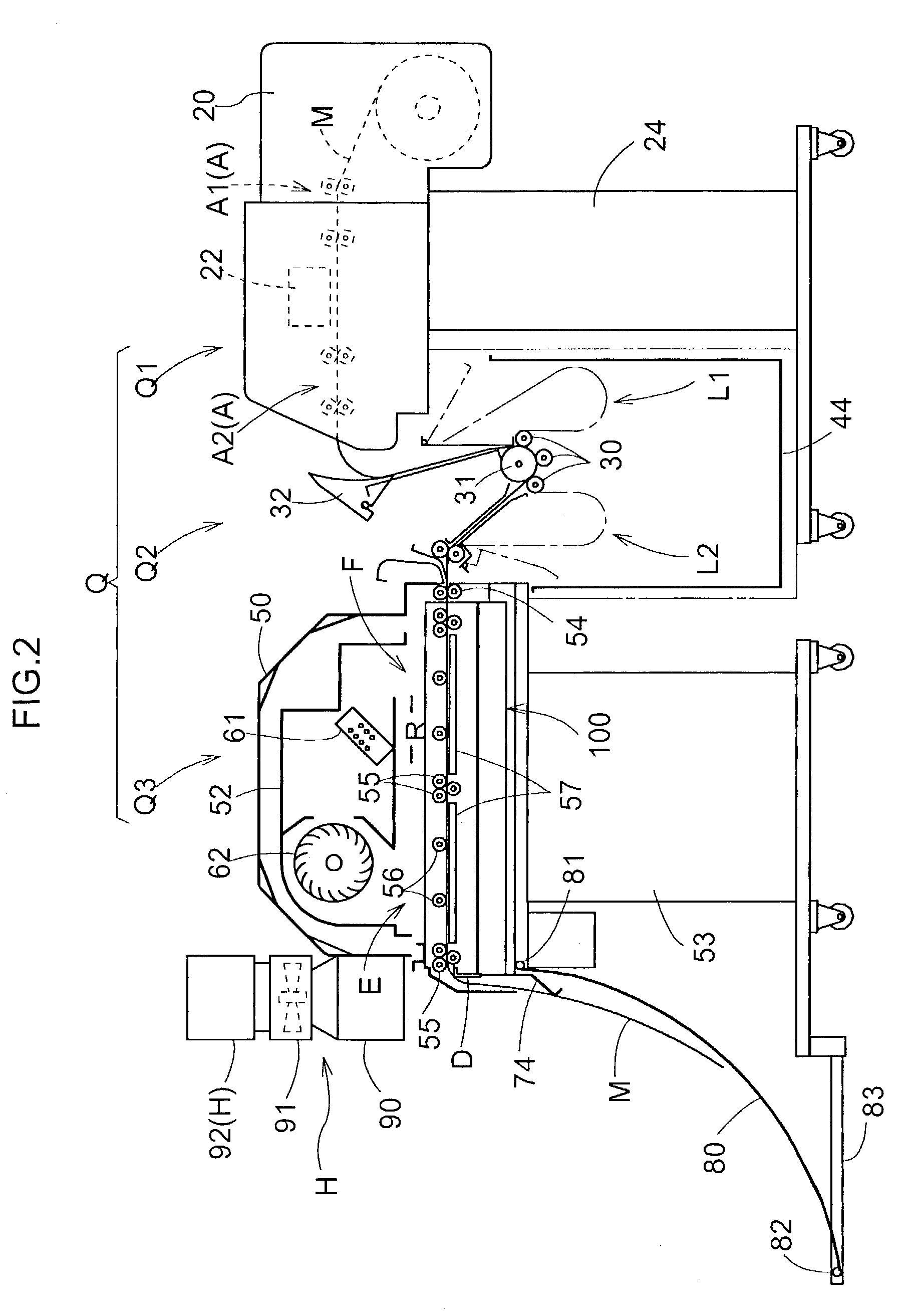 Heat fixing apparatus for sublimating and fixing sublimating ink to recording medium