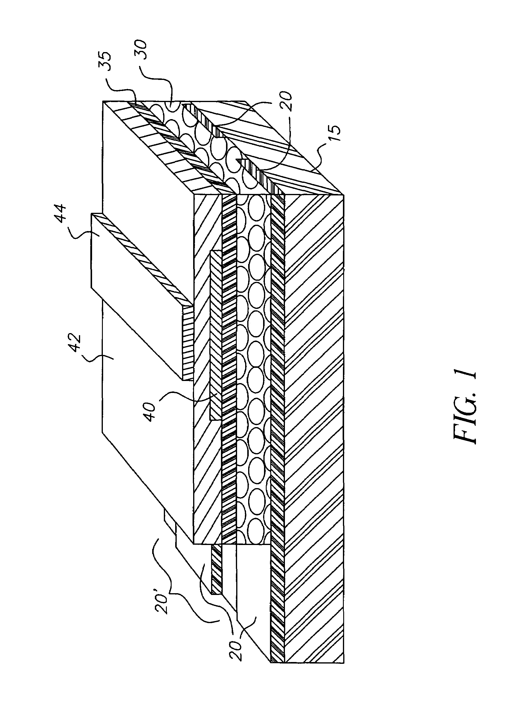 Mixed absorber layer for displays