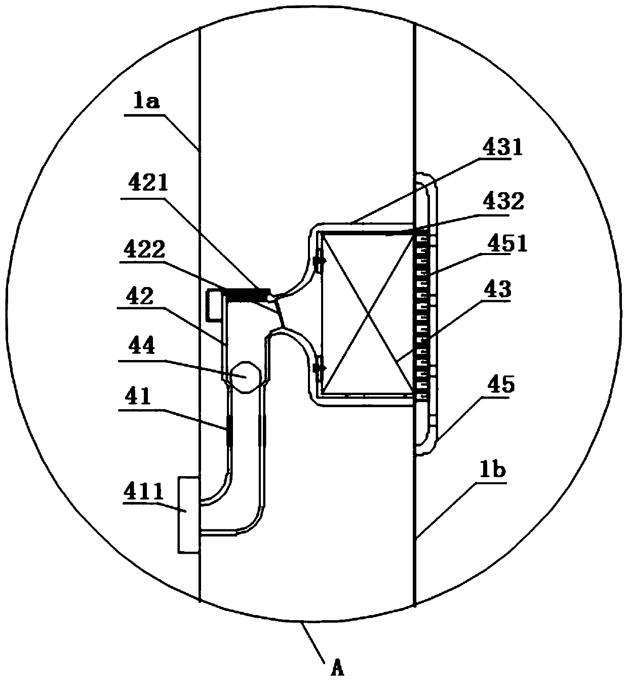 Air cooling moisturizing refrigerator