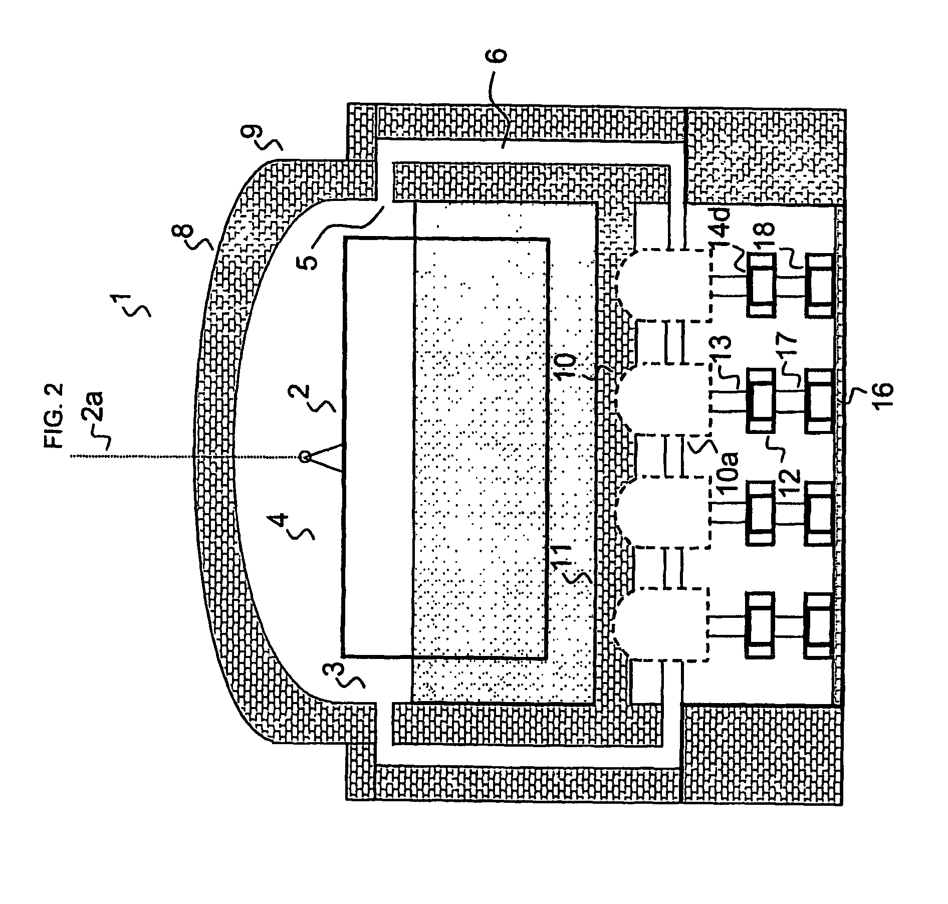 Controllable air ducts for feeding of additional combustion air into the area of flue gas channels of coke oven chambers