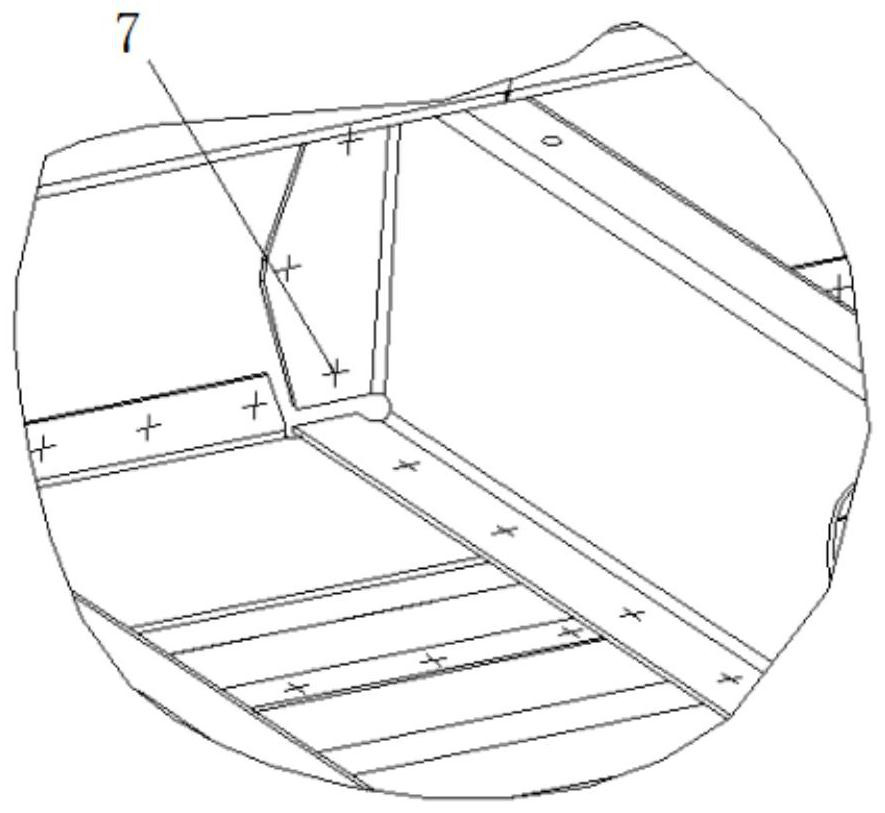 Side beam hanging structure and railway vehicle