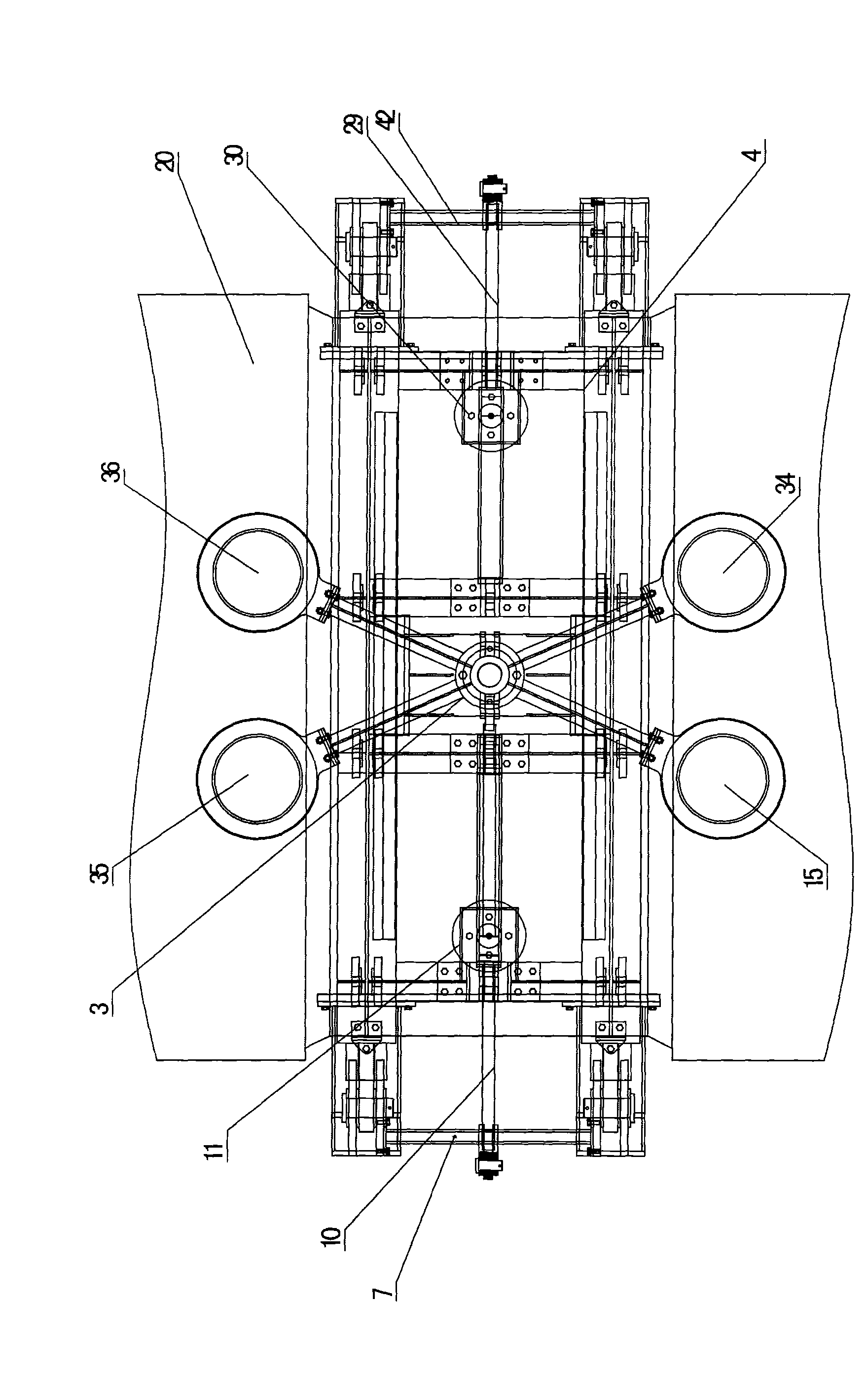 Pier-encircling clamp device