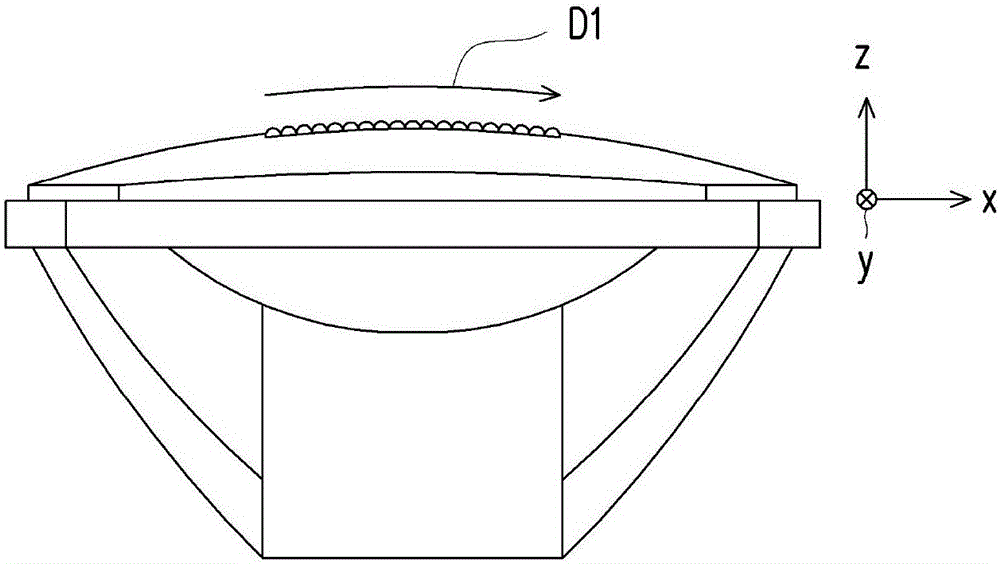 Vehicle lamp module and lens