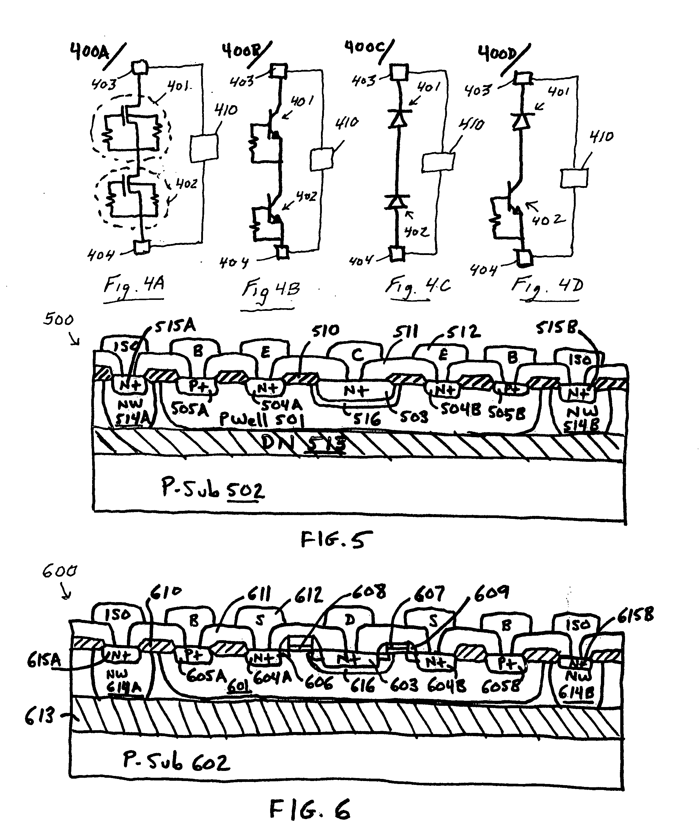 ESD protection for bipolar-CMOS-DMOS integrated circuit devices and modular method of forming the same