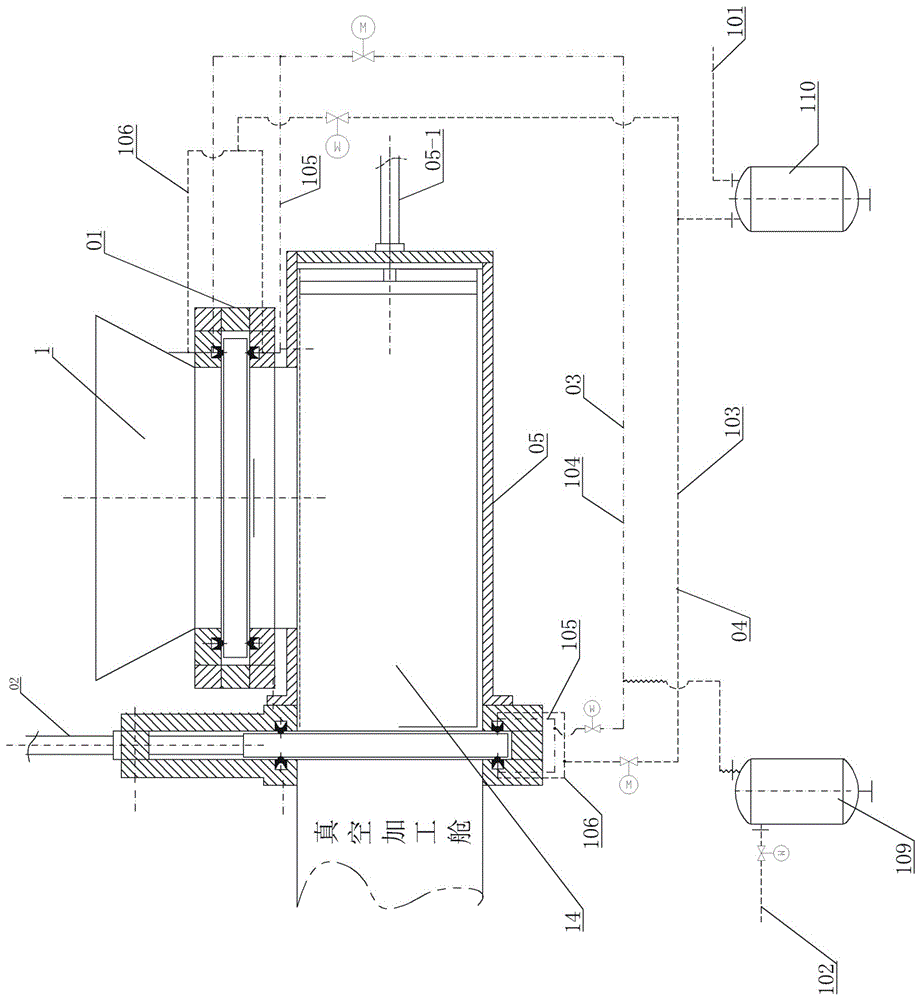 Flashboard type vacuum sealing device