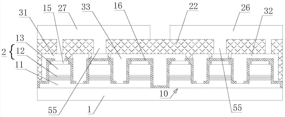 Flip-chip high-voltage LED chip and preparation method thereof