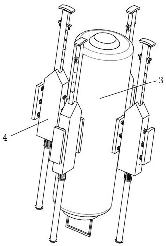 An explosion-proof hollow lithium battery pack with a force release mechanism