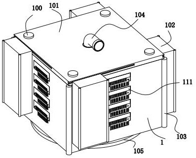 Mobile power supply charging device with automatic storage function