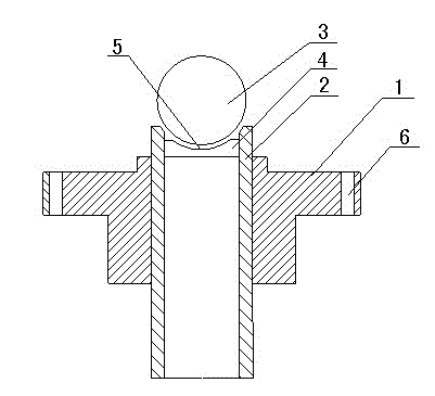 Steel ball seat structure