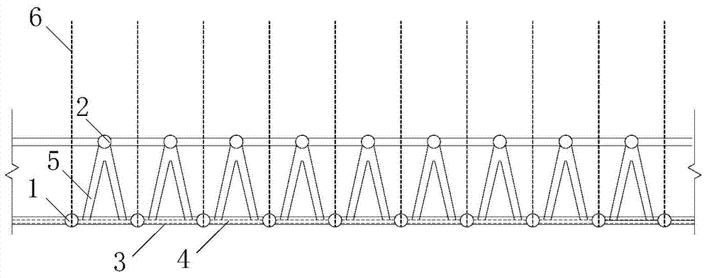 High cutting slope anchor rope space framework supporting and retaining structure