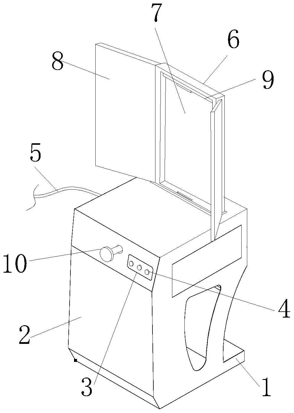 Multidirectional display device for domestic advertisement design